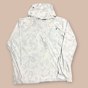 Men's Jetty Long Sleeve UV Protection Mint Hoodie Geometric Size XL